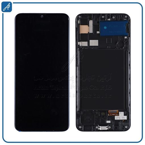 تصویر  LCD A30S OLED BLACK +FRAME SAM