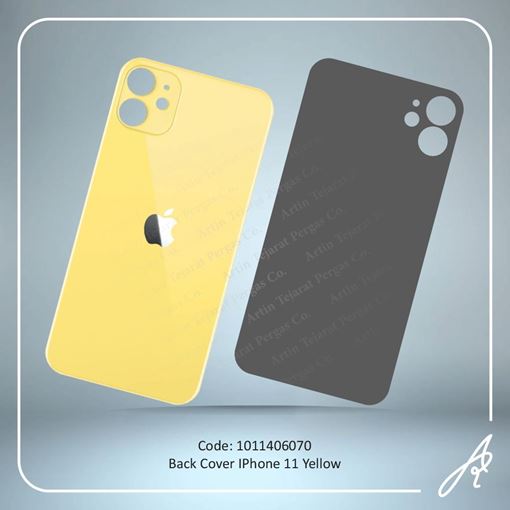 تصویر  BACK COVER 11 YELLOW IPHONE