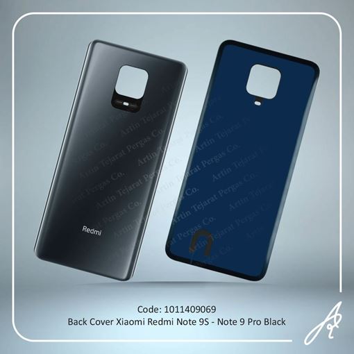 تصویر  BACK COVER REDMI NOTE 9S-NOTE 9 PRO BLACK XIAO