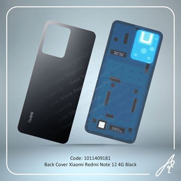 تصویر BACK COVER REDMI NOTE 12 4G BLACK XIAO