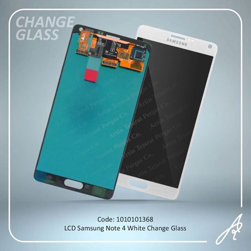 تصویر  LCD NOTE 4 WHITE CHANGE GLASS SAM