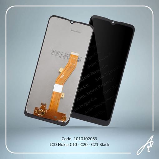 تصویر  LCD NOKIA C10-C20 BLACK