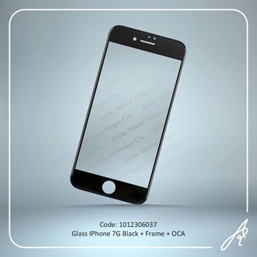 تصویر GLASS 7G BLACK+OCA+F IPHONE