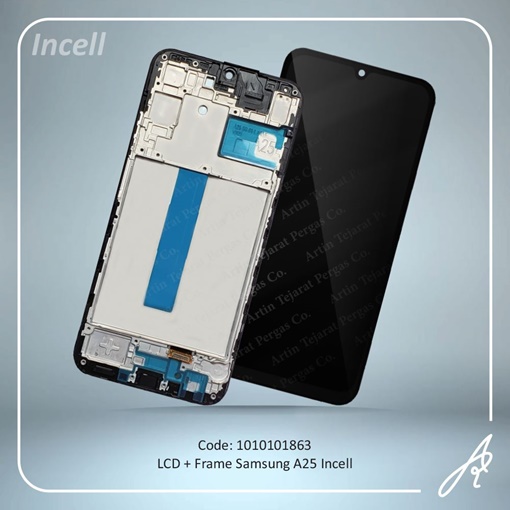 تصویر  LCD A25+FRAME INCELL SAM