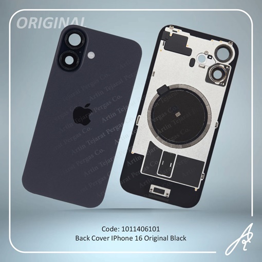 تصویر  BACK COVER 16 ORG BLACK IPHONE