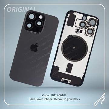 تصویر BACK COVER 16 PRO ORG BLACK IPHONE