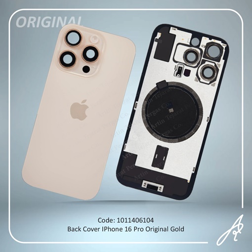 تصویر  BACK COVER 16 PRO ORG GOLD IPHONE