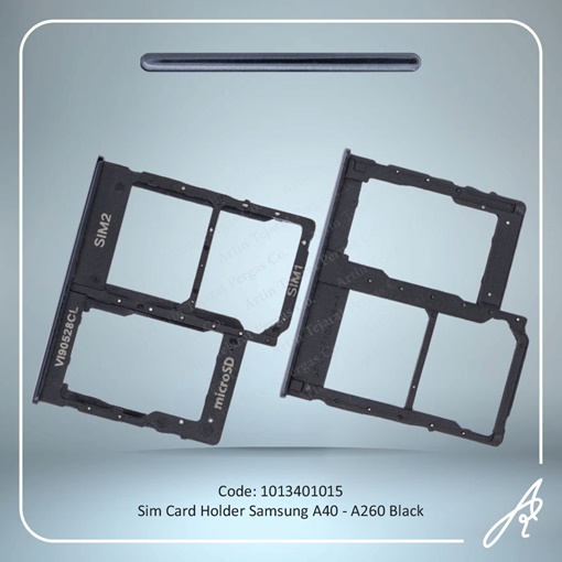تصویر  SIM HOLDER A40-A260 2/SIM BLACK SAM