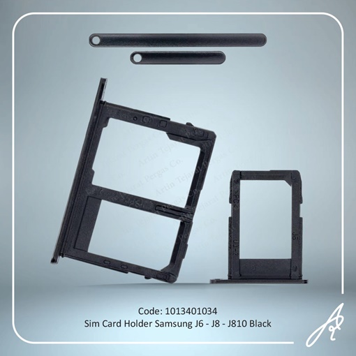 تصویر  SIM HOLDER J6-J8-J810 BLACK SAM