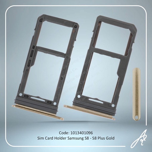 تصویر  SIM HOLDER S8-S8 PLUS GOLD SAM