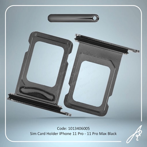 تصویر  SIM HOLDER 11PRO-11PRO MAX  BLACK IPHONE