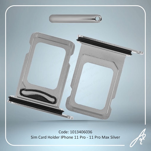 تصویر  SIM HOLDER 11PRO-11PRO MAX SILVER IPHONE