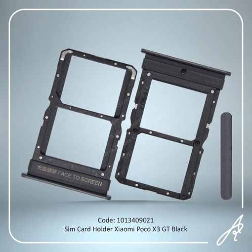 تصویر  SIM HOLDER POCO X3 GT BLACK XIAO