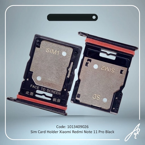 تصویر  SIM HOLDER REDMI NOTE 11 PRO BLACK XIAO
