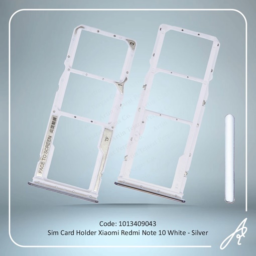 تصویر  SIM HOLDER REDMI NOTE 10 WHITE-SILVER XIAO