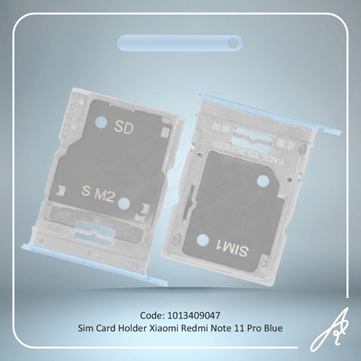 تصویر  SIM HOLDER REDMI NOTE 11PRO BLUE XIAO
