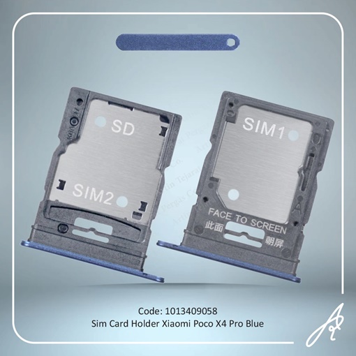 تصویر  SIM HOLDER POCO X4 PRO BLUE XIAO