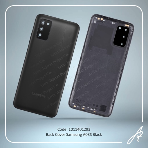 تصویر  BACK COVER A03S BLACK SAM