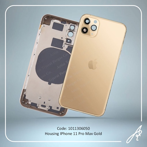 تصویر  HOUSING 11 PRO MAX GOLD IPHONE