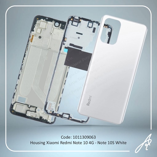 تصویر  HOUSING REDMI NOTE 10 4G-NOTE 10S WHITE XIAO