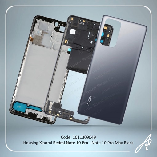تصویر  HOUSING REDMI NOTE 10 PRO- NOTE 10PRO MAX  BLACK XIAO